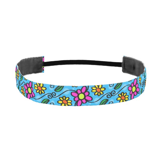 Abstract Floral Athletic Headband (Front)
