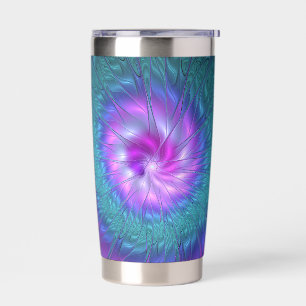 Abstract Floral Beauty Colorful Fractal Art Flower Insulated Tumbler