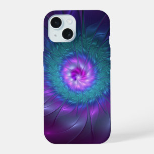 Abstract Floral Beauty Colorful Fractal Art Flower iPhone 15 Case