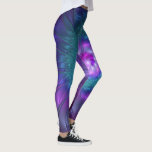 Abstract Floral Beauty Colorful Fractal Art Flower Leggings<br><div class="desc">A colorful unusual fantasy flower,  abstract purple turquoise fractal art.
Design for your leggings and more.</div>