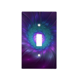 Abstract Floral Beauty Colorful Fractal Art Flower Light Switch Cover