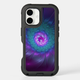 Abstract Floral Beauty Colorful Fractal Art Flower iPhone 16 Case