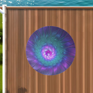 Abstract Floral Beauty Colorful Fractal Art Flower Outdoor Rug