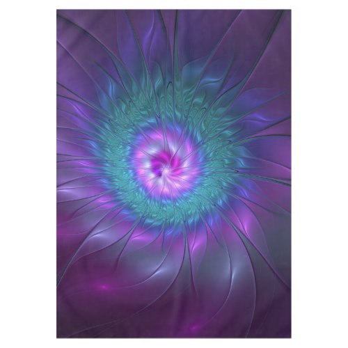 Abstract Floral Beauty Colorful Fractal Art Flower Tablecloth