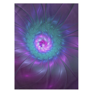 Abstract Floral Beauty Colorful Fractal Art Flower Tablecloth