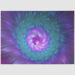 Abstract Floral Beauty Colorful Fractal Art Flower Tissue Paper