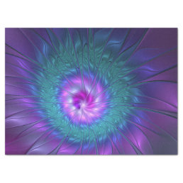 Abstract Floral Beauty Colorful Fractal Art Flower Tissue Paper