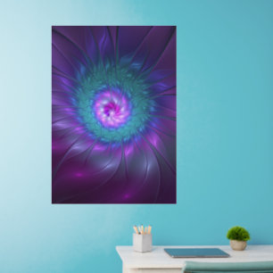 Abstract Floral Beauty Colorful Fractal Art Flower Wall Decal