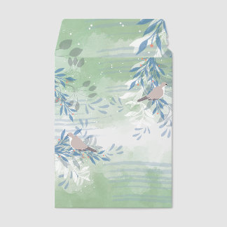 Abstract Floral Botanical Shipping Envelope Mailer