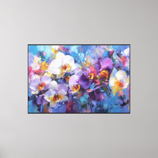 Abstract Floral Canvas Prints – Artistic Flower Wa