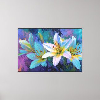 Abstract Floral Canvas Prints – Modern Flower Wall