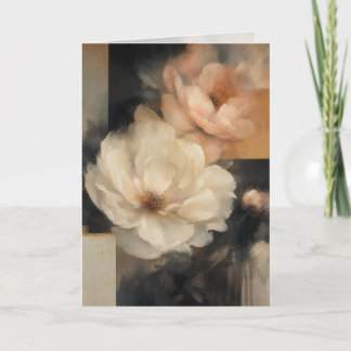 "Abstract Floral" Card