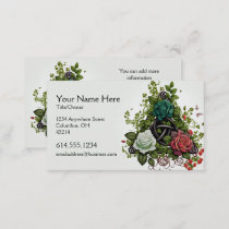 Abstract Floral Celtic Design Irish Business Card