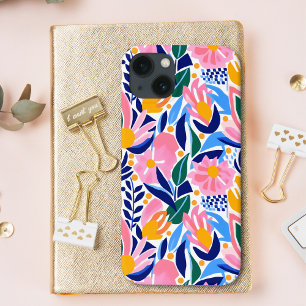 Abstract Floral Colorful Fun Pattern iPhone 13 Case