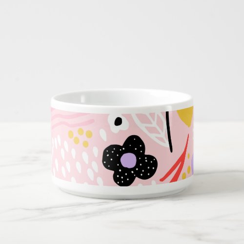 Abstract Floral Creative Vintage Design Bowl