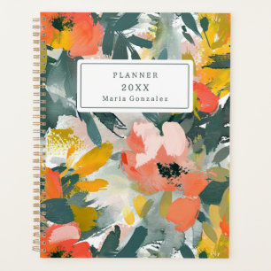Abstract Floral Custom 2025 Weekly Planner