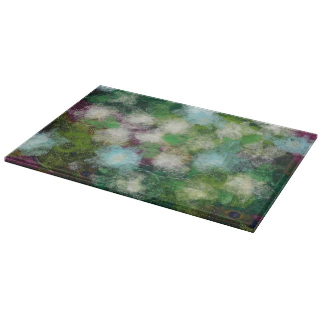 Abstract floral cutting board  (Corner)