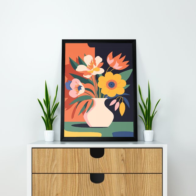 Abstract Floral Delights Blossoms in Motion Poster (Creator Uploaded)