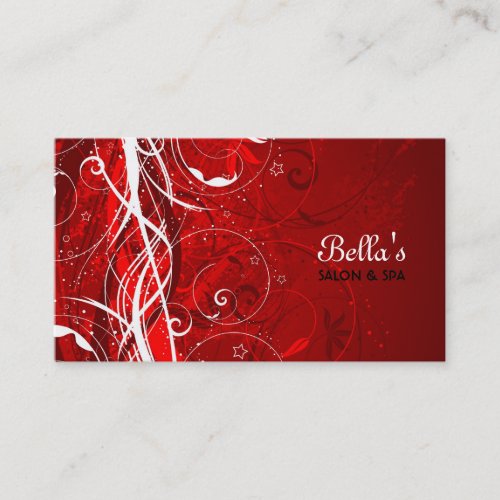 Abstract Floral Design Business Card
