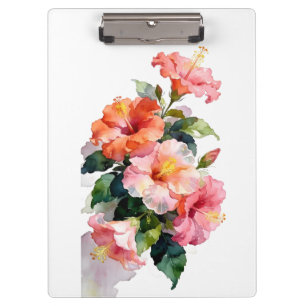 Abstract Floral Design for Wedding Planners Clipboard