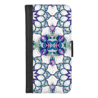 Abstract Floral Design iPhone 8/7 Wallet Case