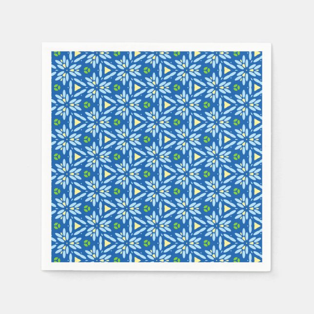 Abstract Floral Design Napkins (Front)