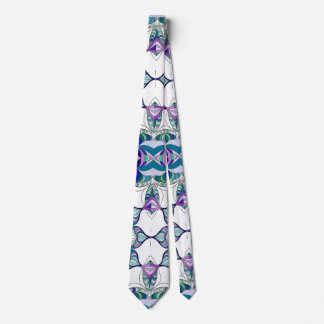 Abstract Floral Design on Neck Tie