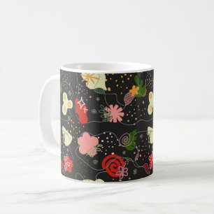 Abstract Floral Doodle Coffee Mug