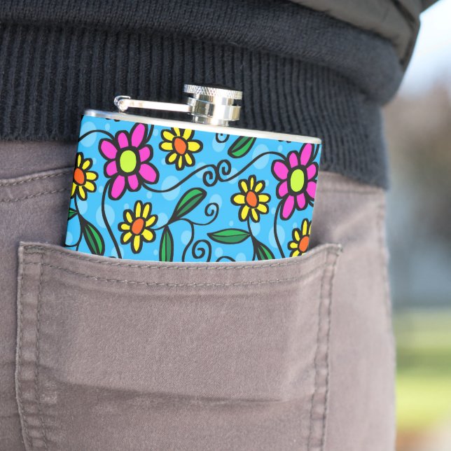 Abstract Floral Flask (In Situ)