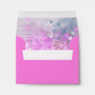 Abstract floral insert Stationery Colored Envelope
