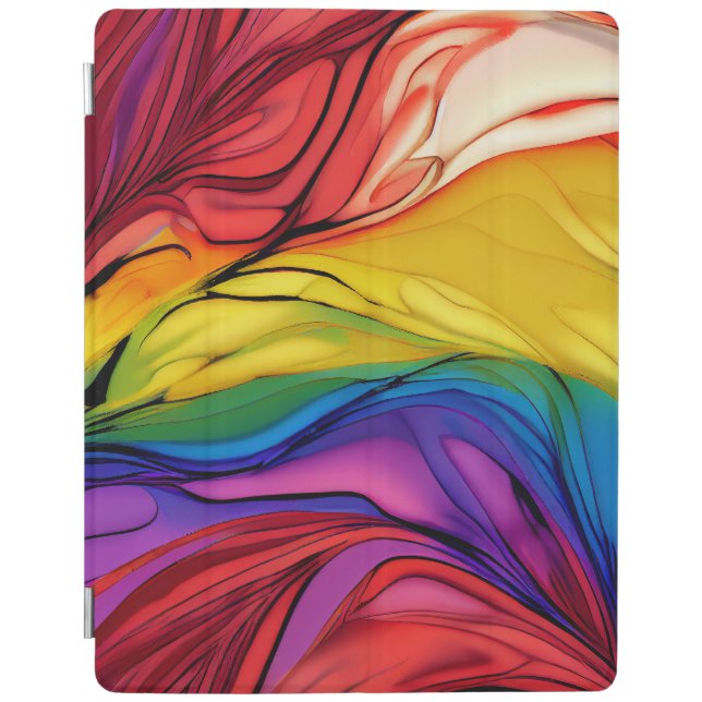 Abstract Floral iPad Case (Front)