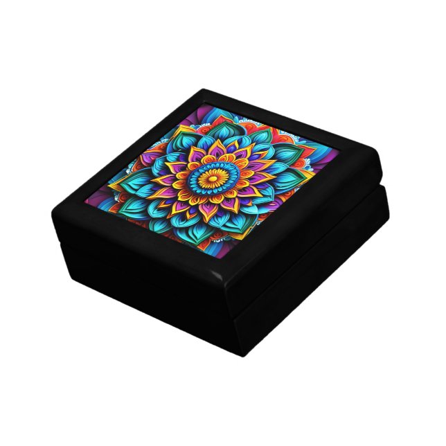Abstract floral jewelry box (Side)