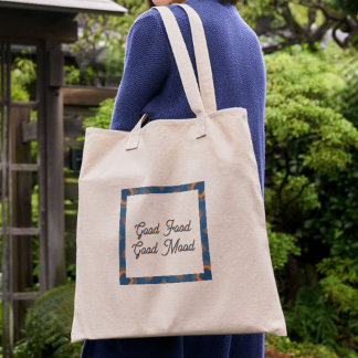 Abstract floral kaleidoscope Grocery Bag