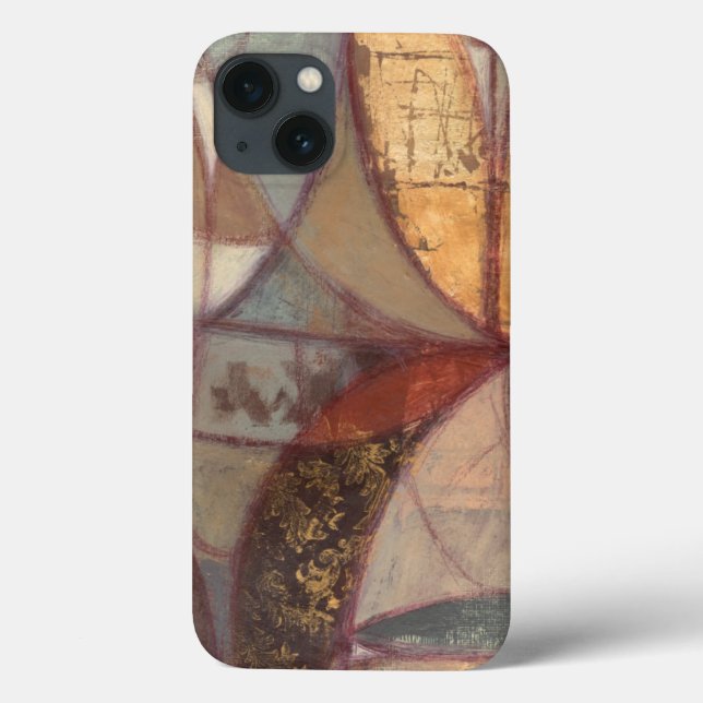 Abstract Floral Leaf Painting by Norman Wyatt Case-Mate iPhone Case (Back)
