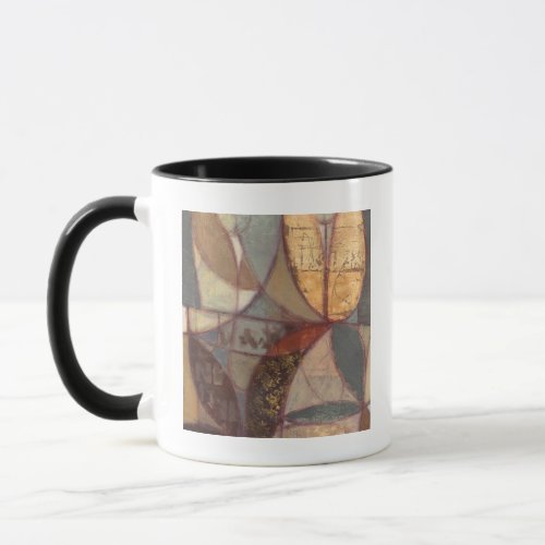 Abstract Floral Leaf Painting by Norman Wyatt Mug