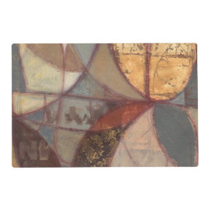 Abstract Floral Leaf Painting by Norman Wyatt Placemat