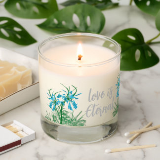 Abstract floral love is eternal scented candle