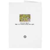 Abstract floral mandala watercolor cards (Back)