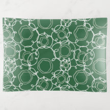 Abstract Floral Matrix (Dark Green) Fine Art