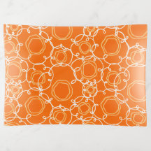 Abstract Floral Matrix (Orange) Fine Art