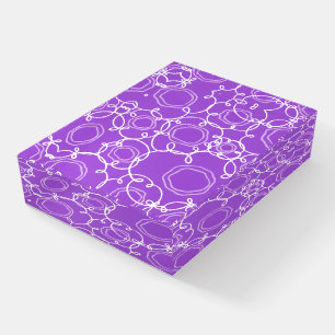Abstract Floral Matrix (Purple) Fine Art Paperweight