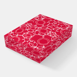 Abstract Floral Matrix (Red) Fine Art Paperweight