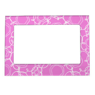 Abstract Floral Matrix (Soft Pink) Fine Art Magnetic Frame