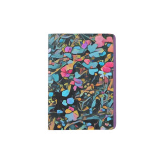 Abstract Floral Passport Holder