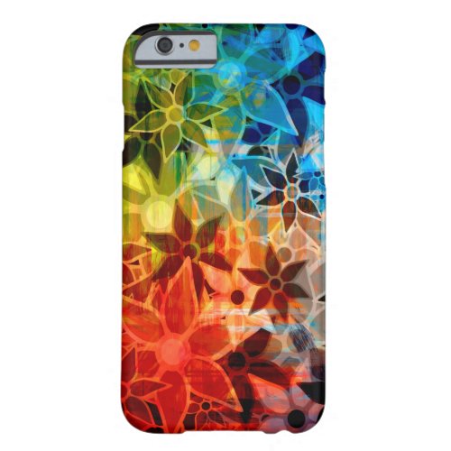 Abstract Floral Pattern 10 Barely There iPhone 6 Case