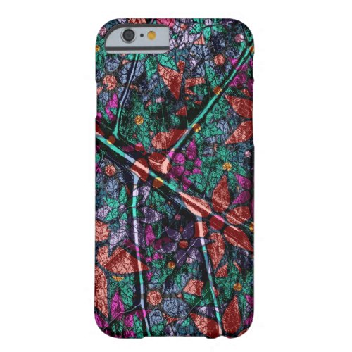 Abstract Floral Pattern 4 Barely There iPhone 6 Case