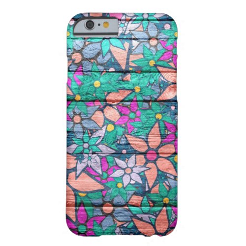 Abstract Floral Pattern 5 Barely There iPhone 6 Case