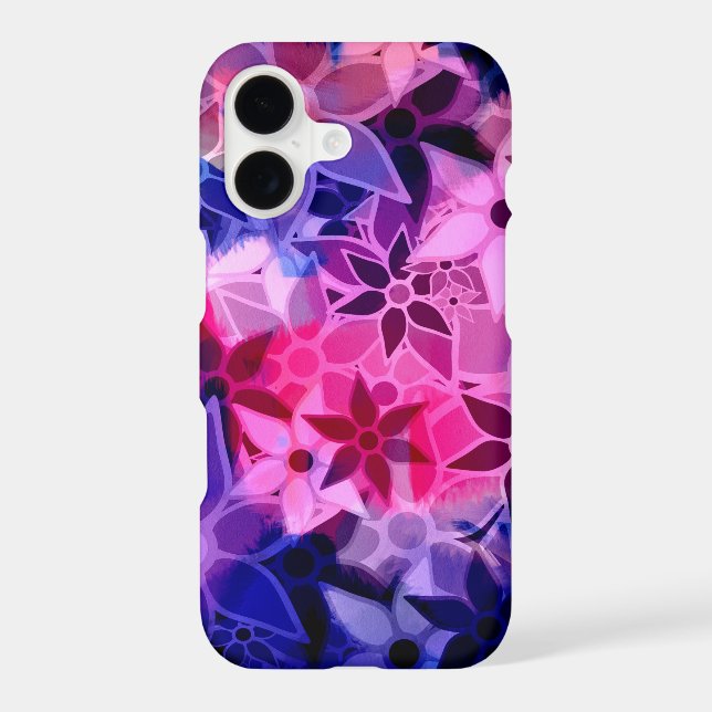 Abstract Floral Pattern #7 Iphone Case (Back)