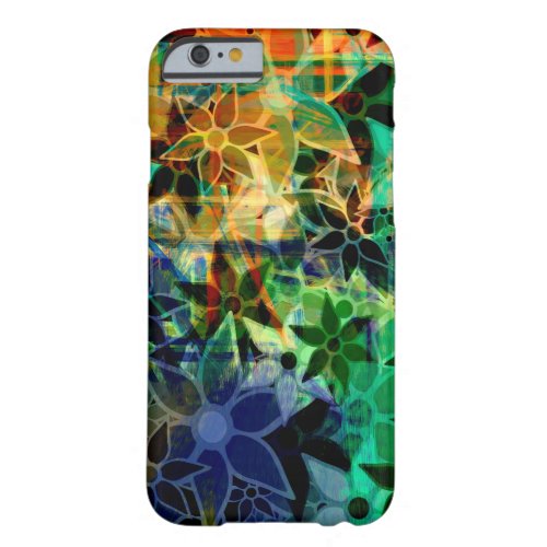 Abstract Floral Pattern 8 Barely There iPhone 6 Case