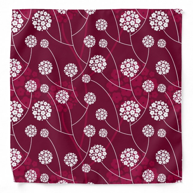 Abstract floral pattern bandana (Front)
